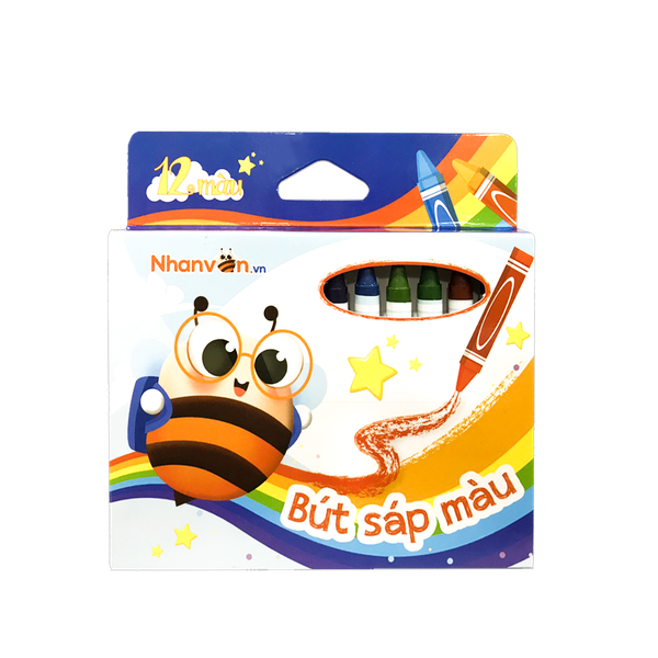  Bút Sáp Màu Nhân Văn - 12 Màu 
