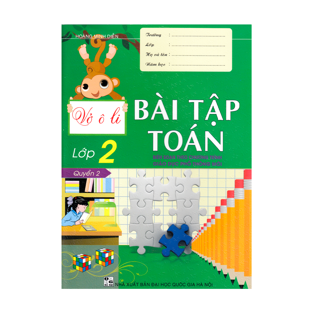  Vở Ô Li Bài Tập Toán - Lớp 2 - Quyển 2 