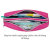  Túi Đựng Bút Double Zipper 2 Khóa Kéo_Xanh Da Trời_PCS-DZ-BL 
