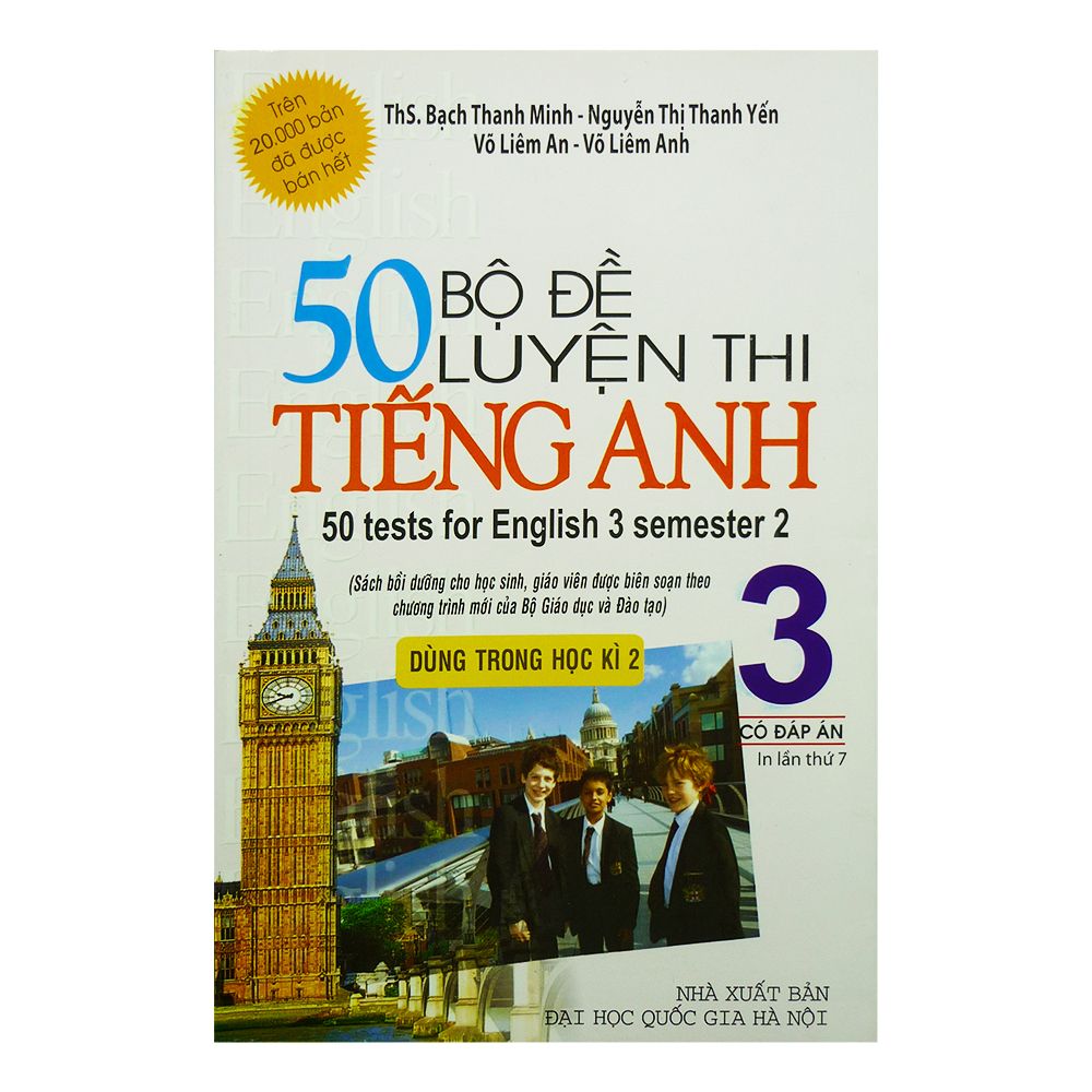  50 Bộ Đề Luyện Thi Tiếng Anh 3 - Dùng Trong Học Kì 2 ( Có Đáp Án) 