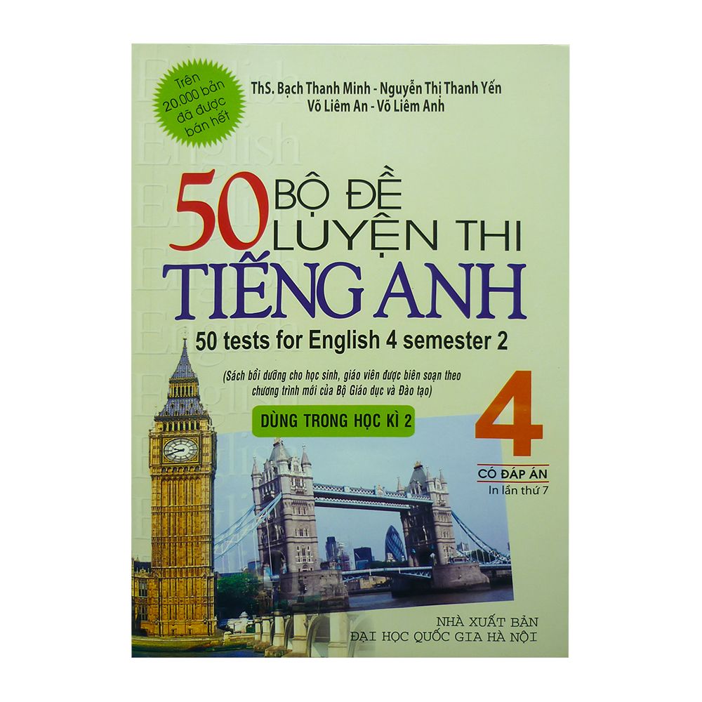  50 Bộ Đề Luyện Thi Tiếng Anh Lớp 4 Có Đáp Án Dùng Trong Học Kì 2 