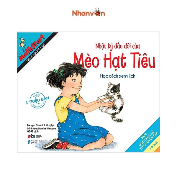  Mathstart Trải Nghiệm Toán Học - Nhật Ký Đầu Đời Của Mèo Hạt Tiêu 