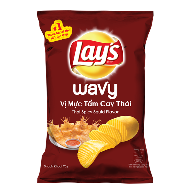  Lays vị mực tẩm cay thái 29gx10 