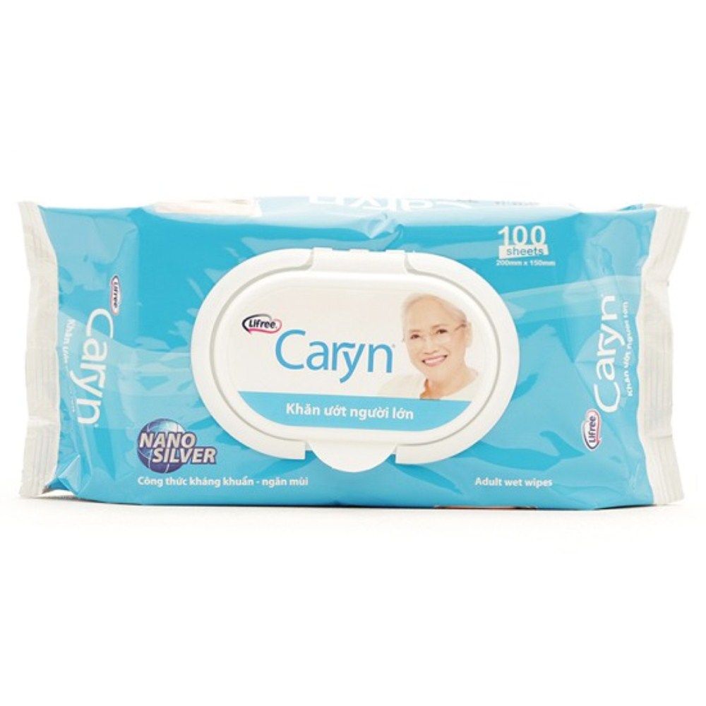  Khăn Giấy Ướt Người Lớn Caryn (100 Tờ) 