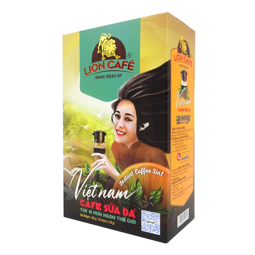  LION Hòa tan 3in1 - Gu sữa đá Việt Nam (180g/hộp) 