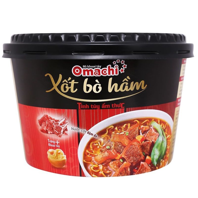  Mì khoai tây Omachi xốt bò hầm - Hộp 93g 