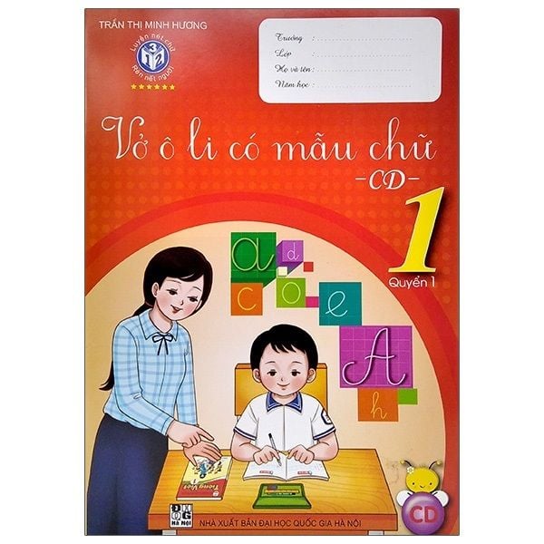  Vở Ô Li Có Mẫu Chữ - Lớp 1 - Quyển 1 - Cánh Diều 