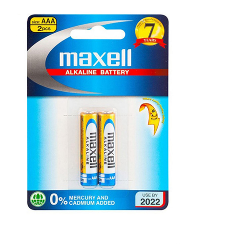  Pin Alkaline AAA vỉ 2 viên  MAXELL LR03(GD)2B 