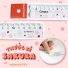 Thước kẻ EZMath Sakura 15cm