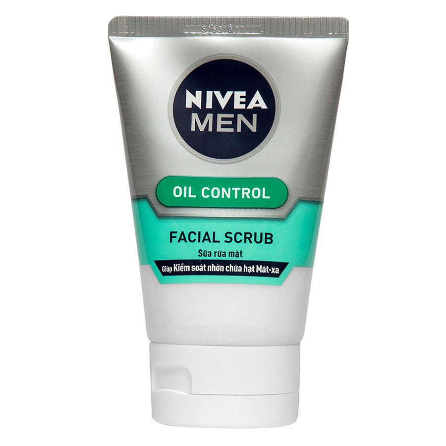  Sữa Rửa Mặt Nivea Men Kiểm Soát Nhờn Và Chứa Hạt Matxa(100G) 