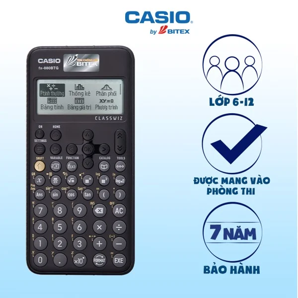 Máy tính Casio Fx-880BTG là một sản phẩm chất lượng và đa chức năng. Nếu bạn đang tìm kiếm một máy tính cho công việc hoặc học tập, hãy tham khảo hình ảnh liên quan để tìm hiểu thêm về sản phẩm này và đưa ra lựa chọn thông minh.