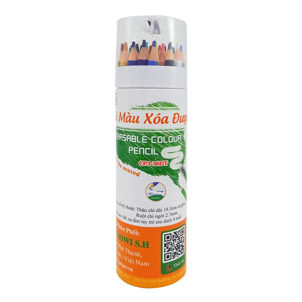  Bút Chì Màu Xoá Được - CP3 - 36DT - G-Star 