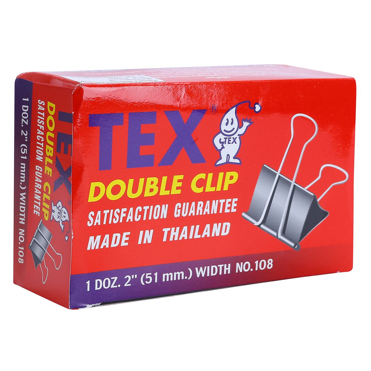  Kẹp Bướm Đen TEX-108 51mm 