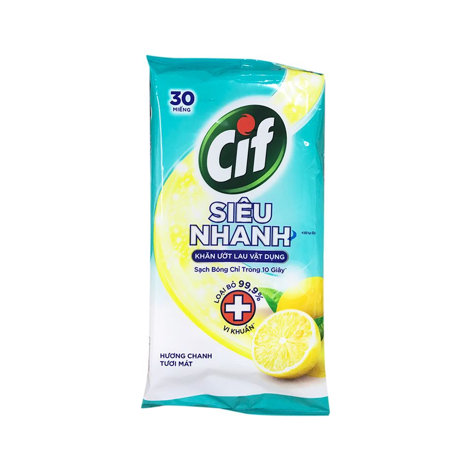  CIF khăn ướt đa năng cao cấp 30 miếng 