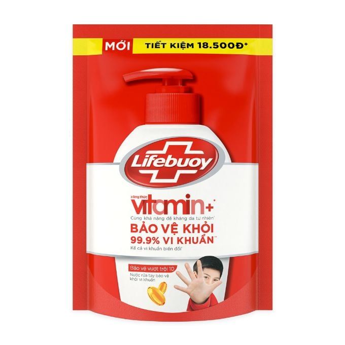  Nước Rửa Tay Lifebuoy Vitamin Bảo Vệ Vượt Trội 10 - Túi 400g 