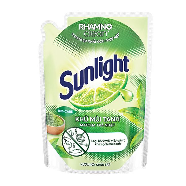  Nước rửa chén Sunlight Trà Xanh 2kg (1 túi) 