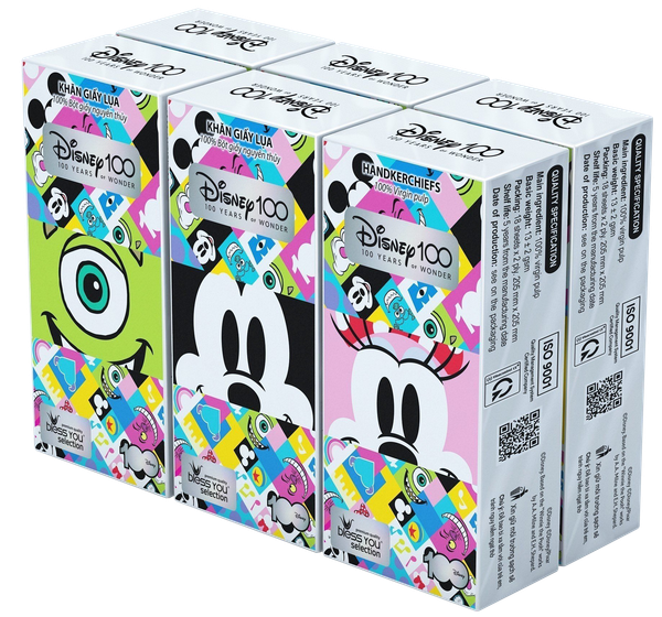 Khăn Giấy Bỏ Túi Bless You Selection Disney - Lốc 6