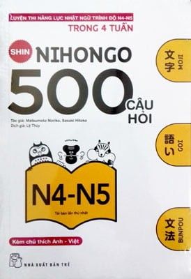  Luyện Thi Năng Lực Nhật Ngữ N4-N5 500 Câu Hỏi 