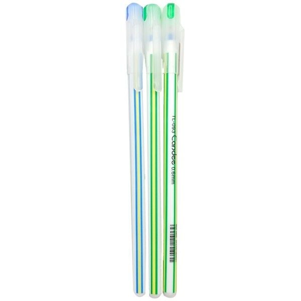  Vỉ 3 Bút Bi TL 093 Nhiều Màu - Thiên Long 