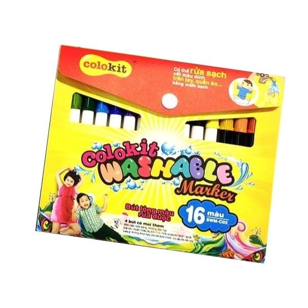 Bút Lông Màu Rửa Được SWM-C02 16M - Thiên Long
