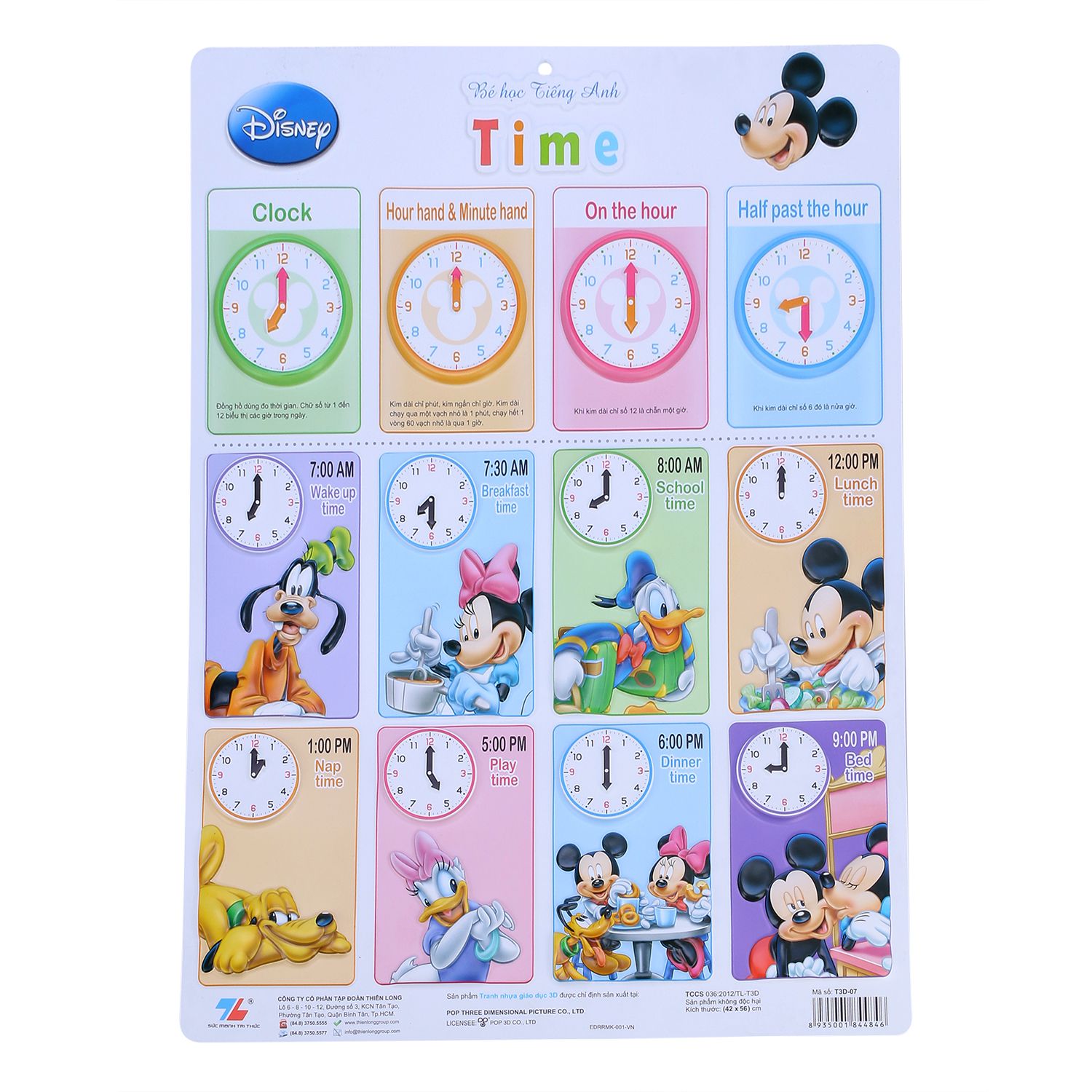  Tranh T3D07 Thời Gian Mickey - Thiên Long 