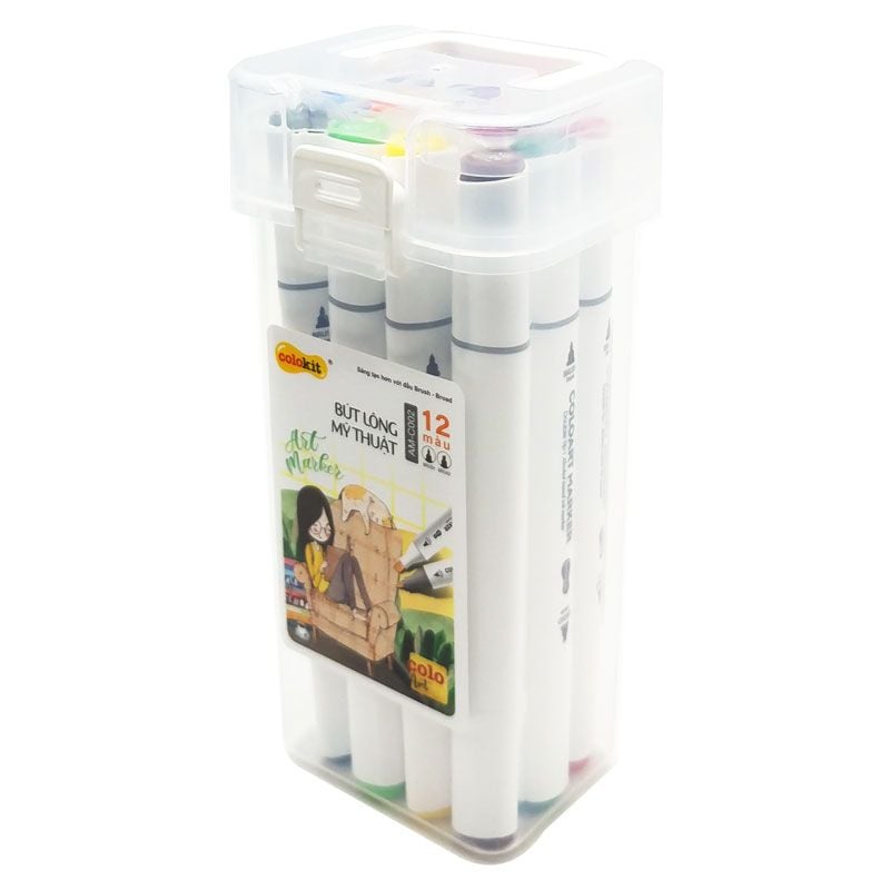  Bút lông mỹ thuật AM-C002 12 màu 