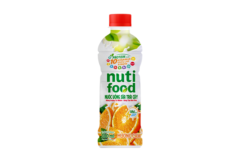  Nước uống sữa trái cây hương cam chai 300ml 