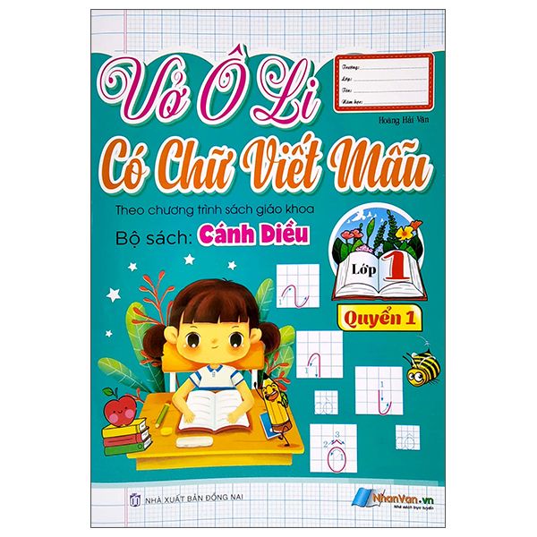  Vở Ôli Có Chữ Viết Mẫu Lớp 1 - Quyển 1 - Cánh Diều 