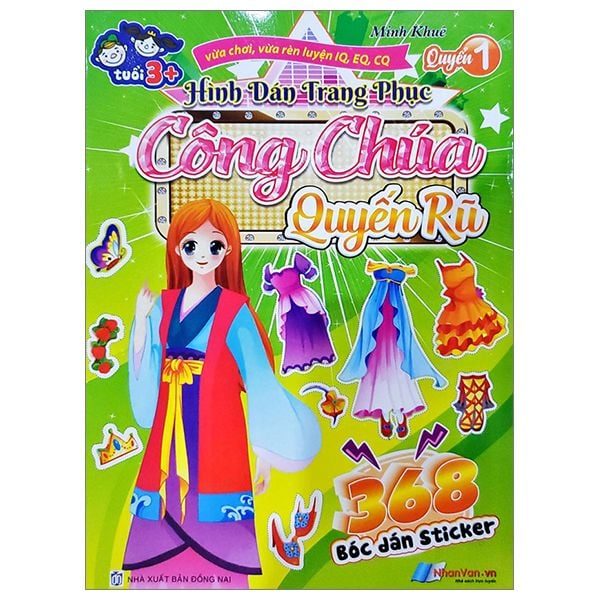  368 Bóc Dán Sticker - Hình Dán Trang Phục Công Chúa - Quyển 1 - Quyến Rũ 