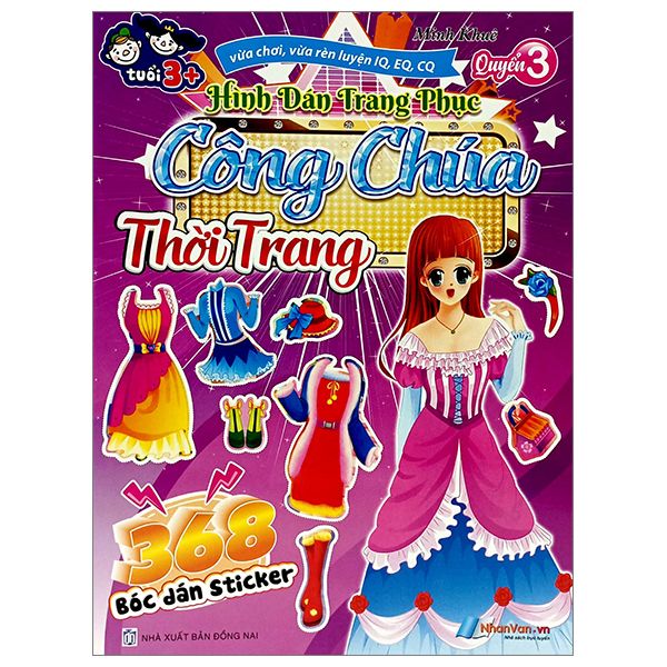 358 Bóc Dán Sticker - Hình Dán Trang Phục Công Chúa - Quyển 3 - Thời trang 