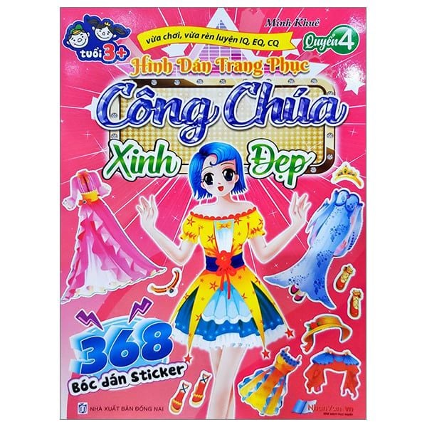  368 Bocs Dán Sticker - Hình Dáng Trang Phục Công Chúa - Quyển 4 - Xinh Đẹp 