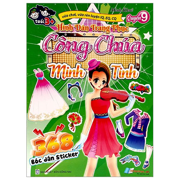  368 Bóc Dán Sticker - Hình Dán Trang Phục Công Chúa - Quyển 9 - Minh Tinh 