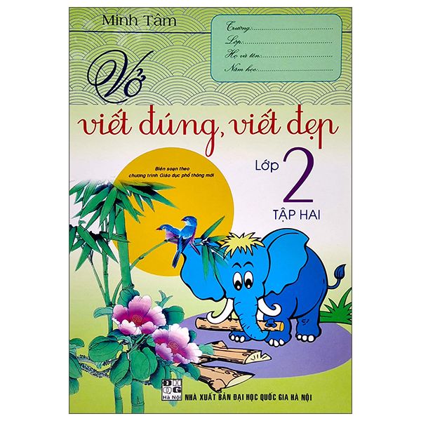  Vở Viết Đúng, Viết Đẹp Lớp 2 - Tập 2 