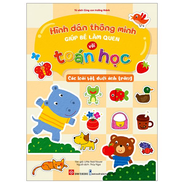  Hình Dán Thông Minh Giúp Bé Làm Quen Với Toán Học - Các Loài Vật Dưới Ánh Trăng 