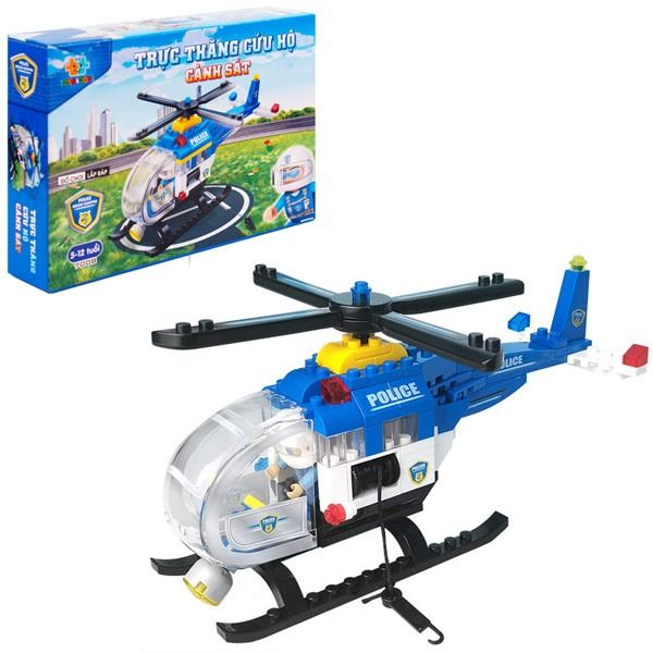  Đồ chơi lắp ráp Trực thăng cứu hộ cảnh sát - Police Rescue Chopper 7008 