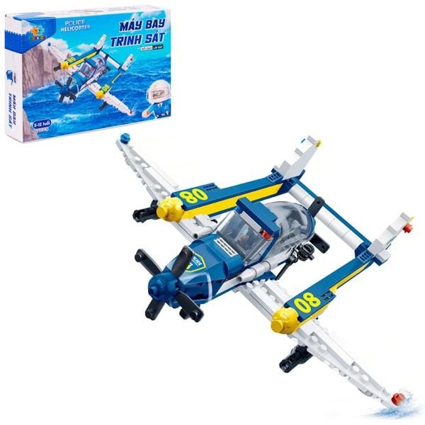  Đồ Chơi Lắp Ráp Máy Bay Trinh Sát - Police Helicopter 7029 (213 Mảnh Ghép) 