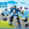 Đồ chơi lắp ráp Chiến binh cảnh sát siêu cấp 6 trong 1 - Toys&Joys Super Police Warrior (135 Mảnh Ghép) 8971-6