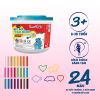  Đất Nặn Hủ Nhựa 24 Màu + 5 Khuôn - 400gr Smart Kids MC02 
