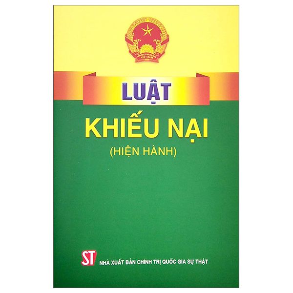  Luật Khiếu Nại (Hiện Hành) 