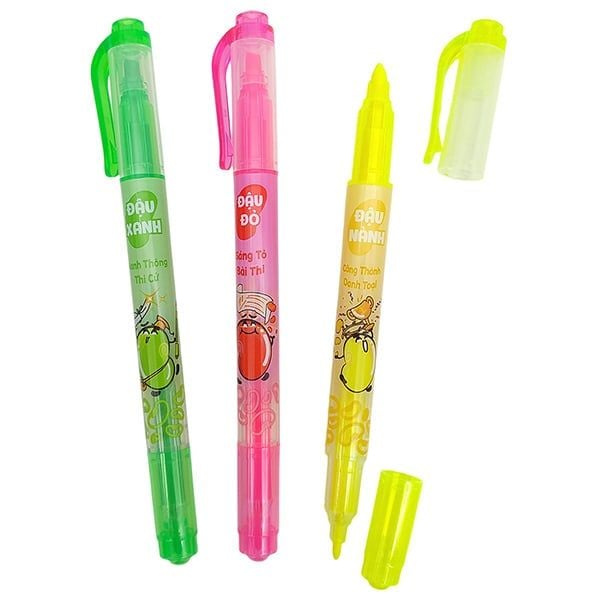  Vỉ 3 Bút Dạ Quang - Thiên Long HL-03 