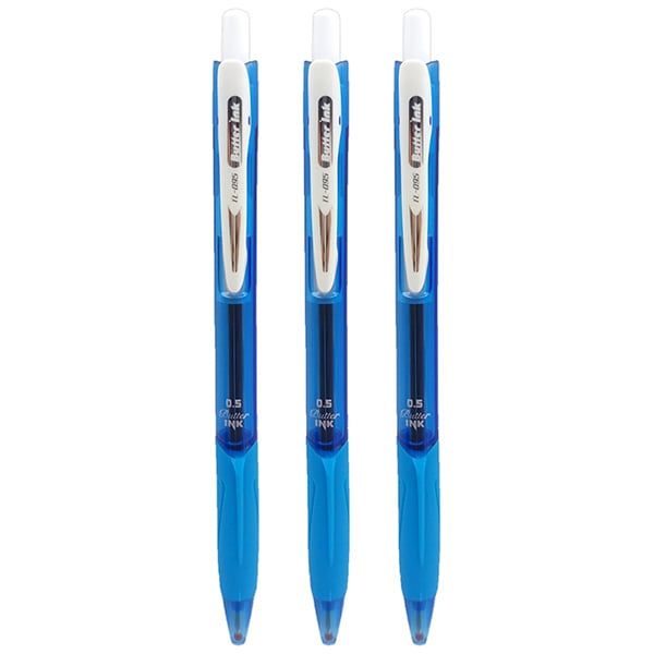  Vỉ 3 Bút Bi 0.5 mm - Thiên Long TL-095 - Mực Xanh 