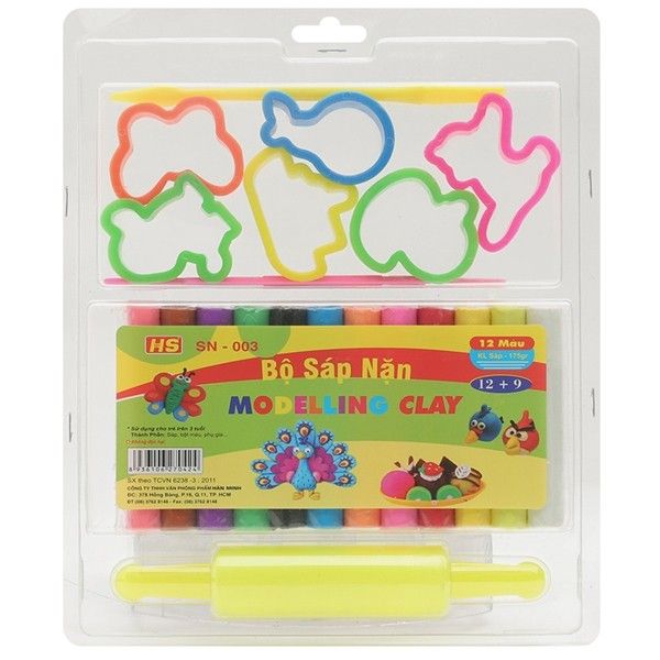Bộ Sáp Nặn - 12 Màu - SN-003