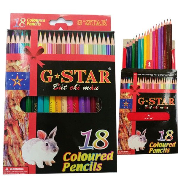  Hộp Bút Chì Màu G-Star - 18 Cây 