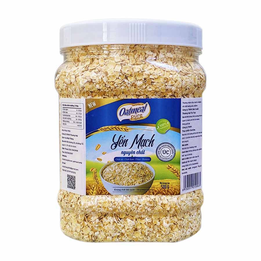  Yến Mạch Nguyên Chất - Hủ 500g - Oatmeal 