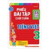  Phiếu bài tập cuối tuần Tiếng Việt 3 