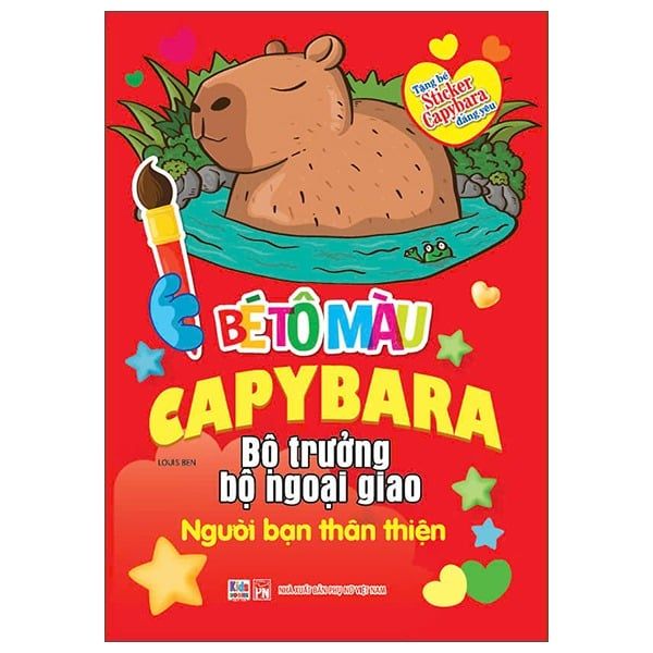  Bé Tô Màu Capybara - Bộ Trưởng Bộ Ngoại Giao - Người Bạn Thân Thiện (kèm sticker) 
