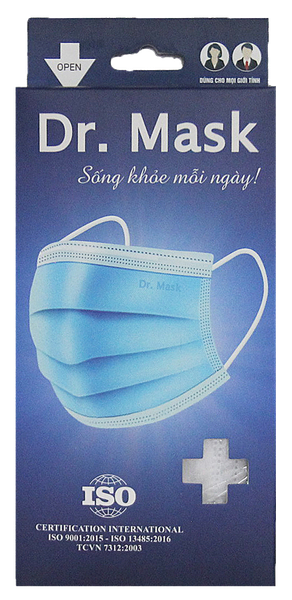 KT01 hộp 30 khẩu trang y tế 3 lớp