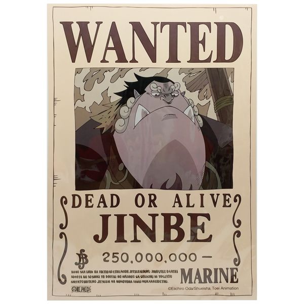  Poster One Piece - Lệnh Truy Nã Jinbe 