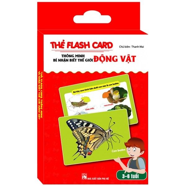  Thẻ Flashcard Thông Minh - Bé Nhận Biết Thế Giới Động Vật 