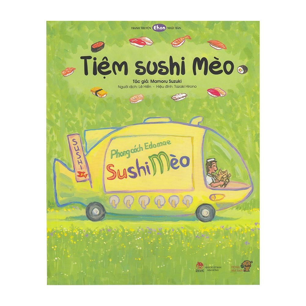  Tranh Truyện Ehon Nhật Bản - Tiệm Sushi Mèo 